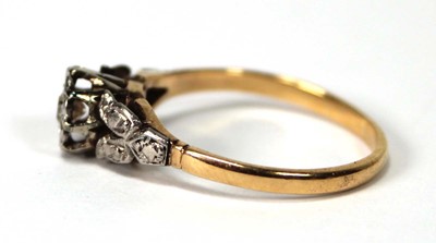 Lot 520 - An 18ct yellow gold and platinum highlighted...