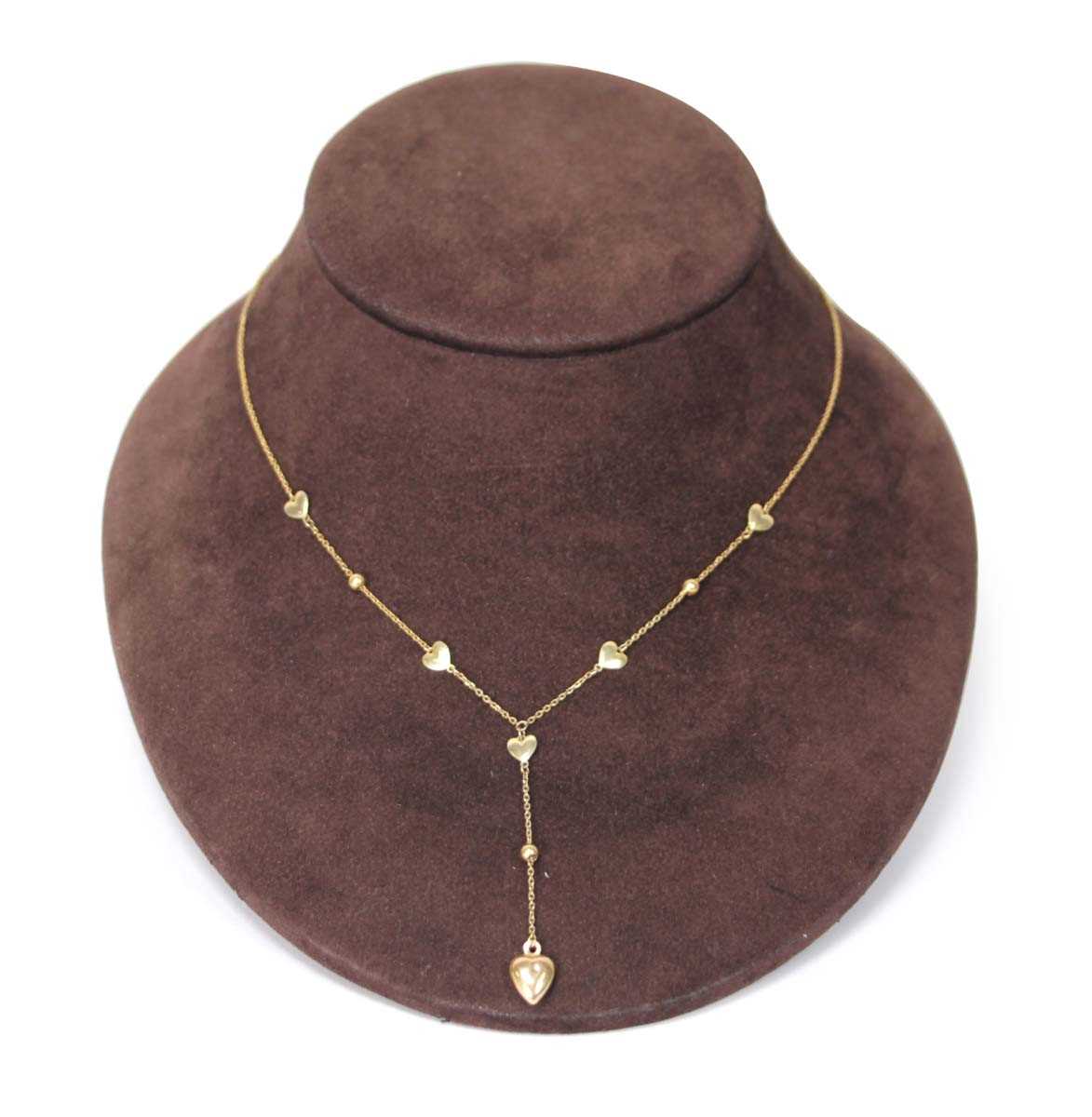 Lot 528 - A 9ct yellow gold chainlink necklace with...