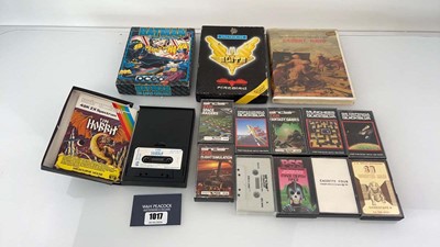 Lot 1017 - Qty of Sinclair ZX81 games, Spectrum 48k games...