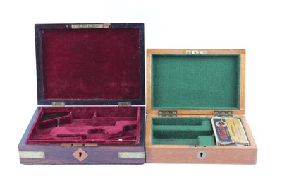 Lot 15 - An Early 19thC Brass Bound Mahogany Case for a...