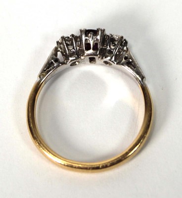 Lot 578 - An 18ct yellow gold and platinum highlighted...