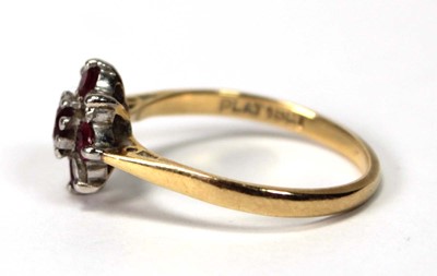 Lot 579 - An 18ct yellow gold and platinum highlighted...