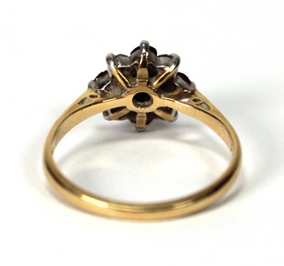 Lot 579 - An 18ct yellow gold and platinum highlighted...