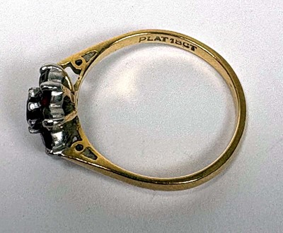 Lot 579 - An 18ct yellow gold and platinum highlighted...