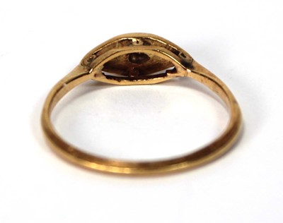 Lot 602 - An 18ct yellow gold and platinum highlighted...