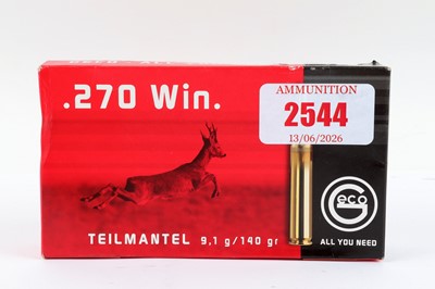 Lot 2544 - (S1) 20 x .270 Win Geco 140gr softpoint rifle...