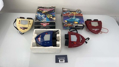 Lot 1031 - 4x TomyTronic 3-D handheld games to include...