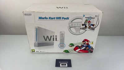 Lot 1059 - Nintendo Wii Mario Kart Wii Edition in box