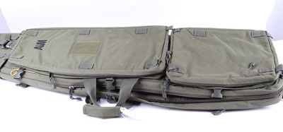 Lot 1302 - Three padded gun slips, and an AIM heavy duty...
