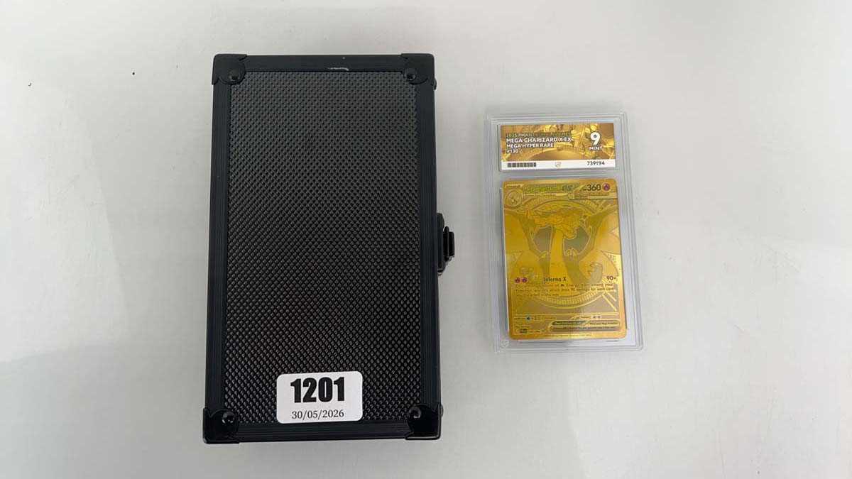 Lot 1201 - 2025 Phantasmal Flames #130 - Mega Charizard X...