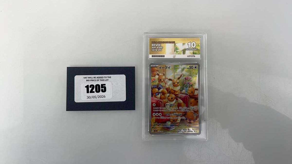 Lot 1205 - 2024 Pokémon Crimson Haze JPN #078 - Eevee Art...