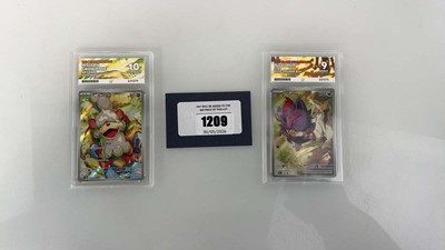 Lot 1209 - (2) 2025 Pokémon Black Star Promo #189 - N's...