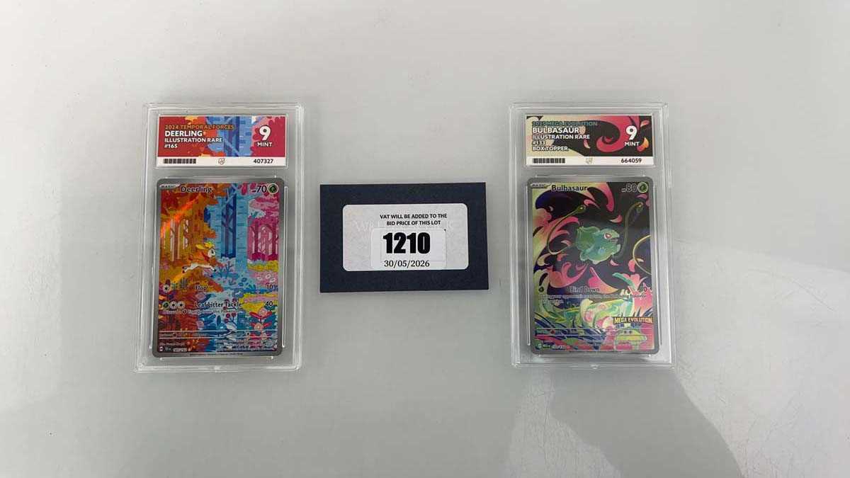 Lot 1210 - (2) 2025 Pokémon Mega Evolution #133 -...