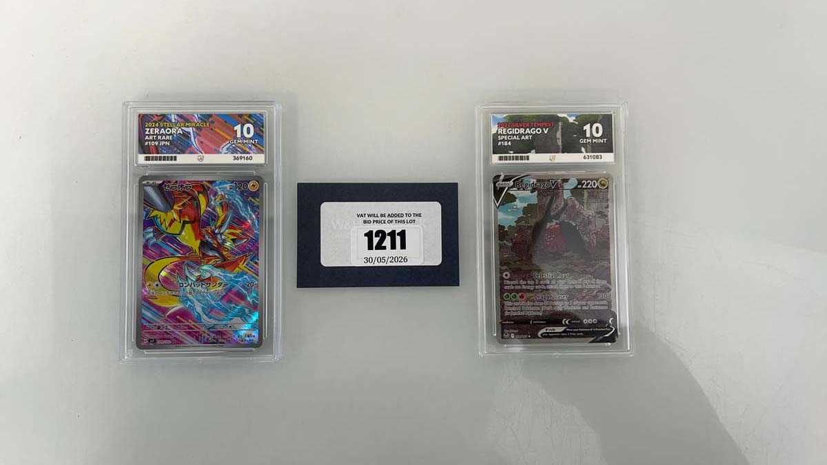 Lot 1211 - (2) 2024 Pokémon Stellar Miracle JPN #109 -...