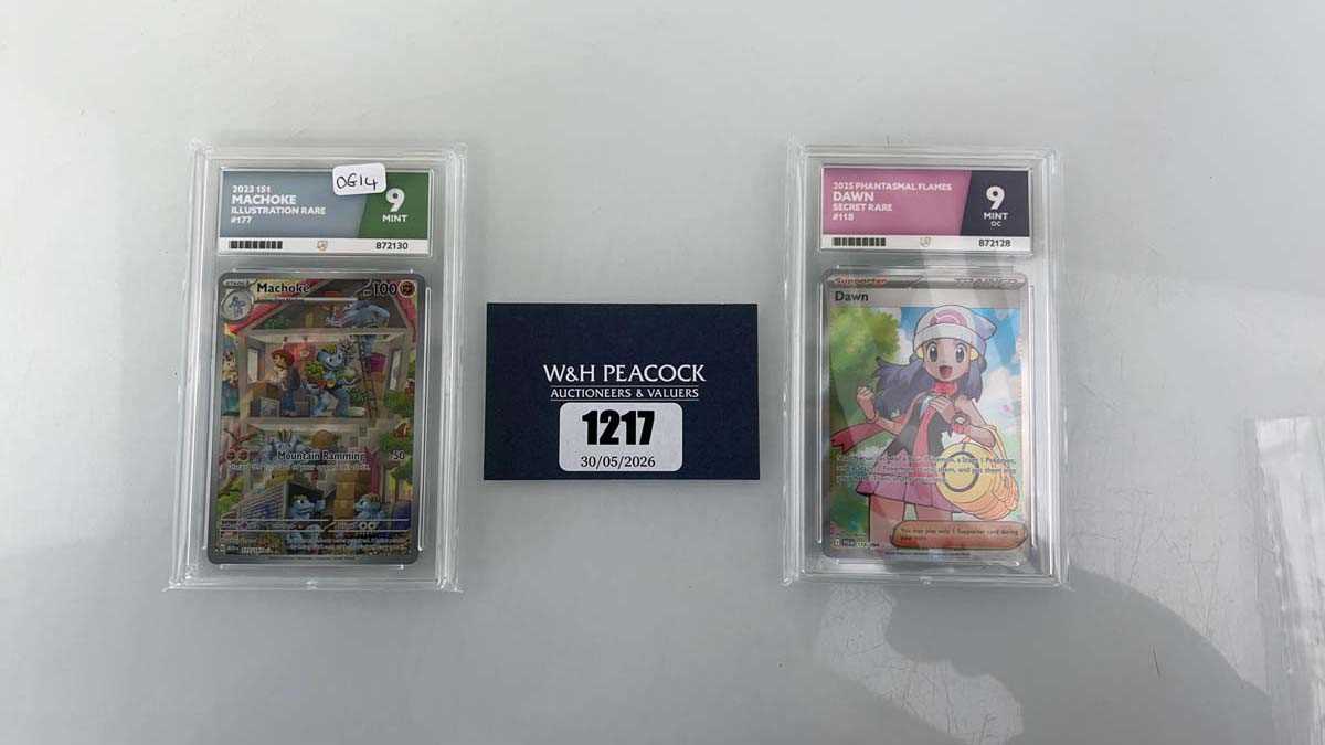 Lot 1217 - (2) 2023 Pokémon 151 #177 - Machoke...