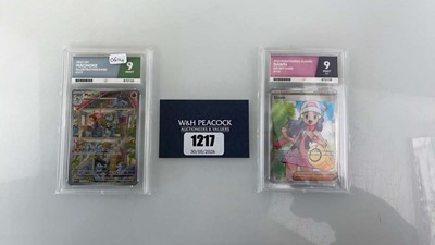 Lot 1217 - (2) 2023 Pokémon 151 #177 - Machoke...