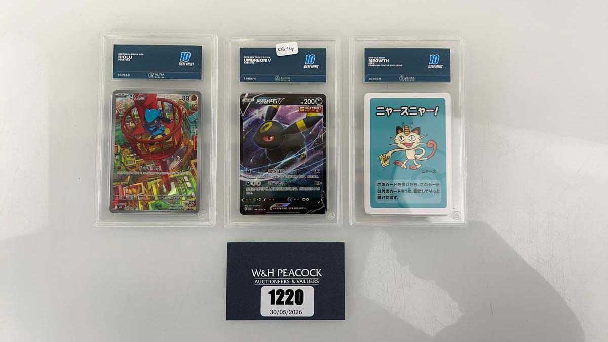 Lot 1220 - (3) 2025 Pokémon Mega Brave KOR #068 - Riolu...