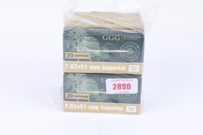 Lot 2890 - Quantity of 7.62x51mm once-fired cases in GGG...
