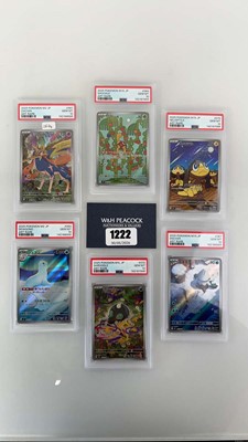 Lot 1222 - (6) PSA 10 Graded Japanese Pokémon Art Rare...