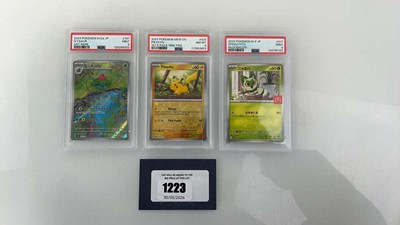 Lot 1223 - (3) 2023 Pokémon SV2a JPN #167 - Ivysaur Art...