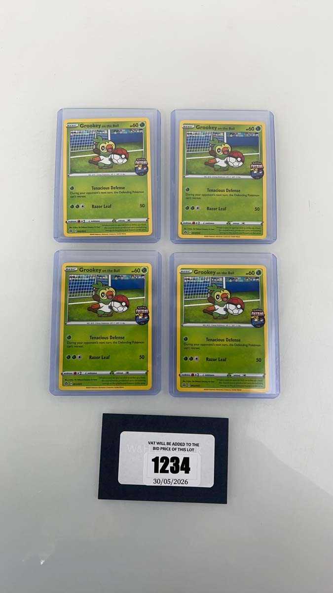 Lot 1234 - 4 Top Loaded Pokémon TCG Futsal Promos #003 -...
