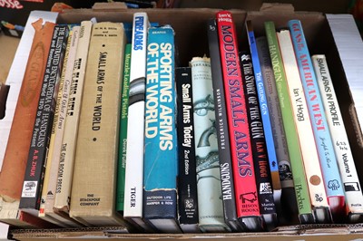 Lot 1316 - Tray of shooting related books to include:...