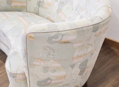 Lot 4 - A 1930/40's Danish curved 'banana' sofa...