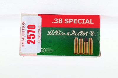 Lot 2570 - (S1) 44 x .38 Spl Sellier & Bellot 158gr...