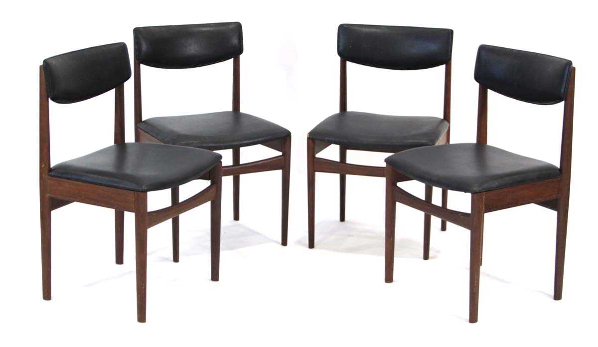 Lot 10 - A set of four 1960's Danish teak and...