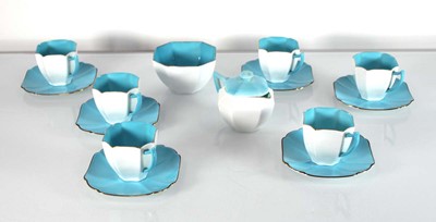 Lot 47 - A Shelley six-sitting tea service, numbered...