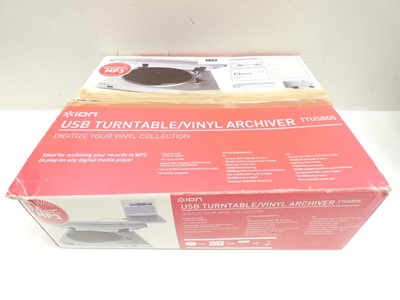 Lot 2052 - ION USB turntable and vinyl archiver (TTUSB05)...