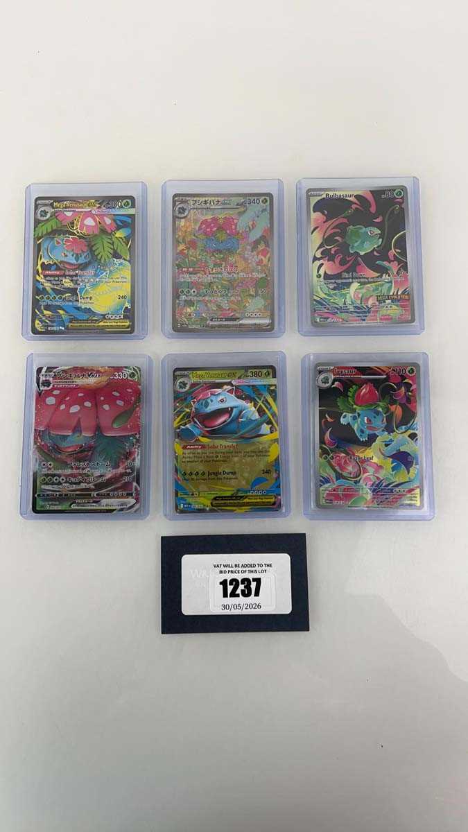 Lot 1237 - 6 Top Loaded Pokémon TCG...