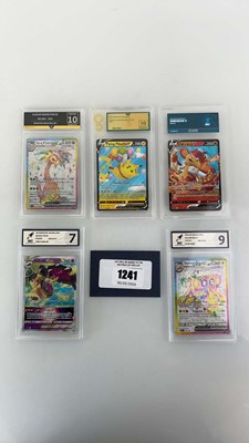 Lot 1241 - (5) Various Graded Pokémon Cards by RKT...