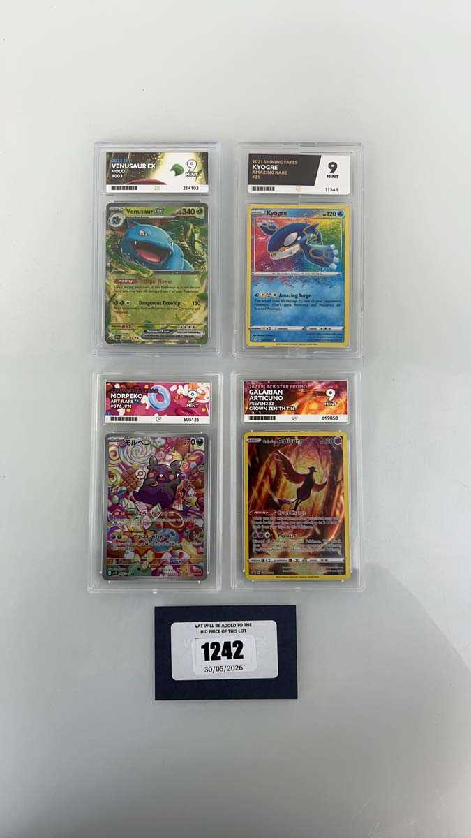 Lot 1242 - (4) 2023 Pokémon Black Star Promo #SWSH282 -...