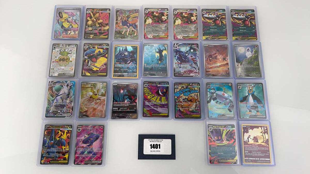 Lot 1401 - Approx. 25 Top Loaded Pokémon cards from...