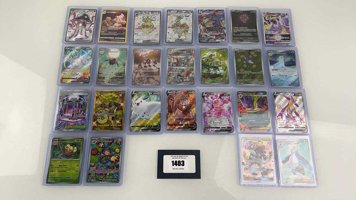 Lot 1403 - Approx. 25 Top Loaded Pokémon cards from...