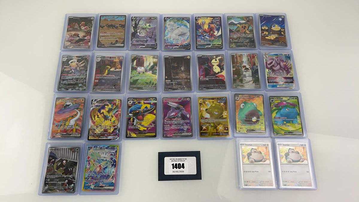 Lot 1404 - Approx. 25 Top Loaded Pokémon cards from...