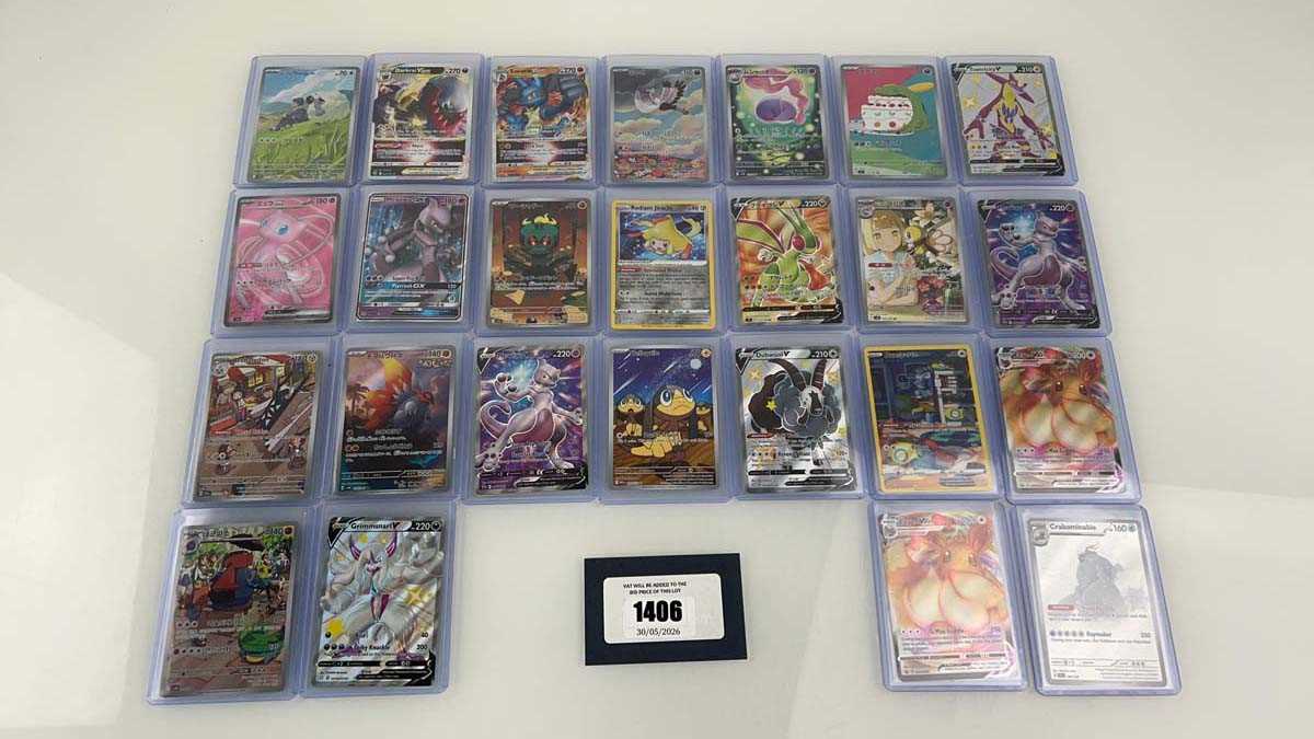 Lot 1406 - Approx. 25 Top Loaded Pokémon cards from...