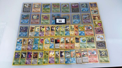 Lot 1415 - Approx. 60 Top Loaded/Sleeved Vintage Pokémon...