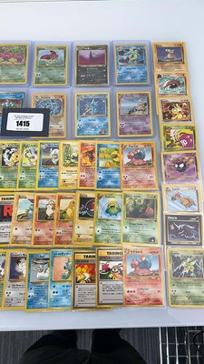 Lot 1415 - Approx. 60 Top Loaded/Sleeved Vintage Pokémon...