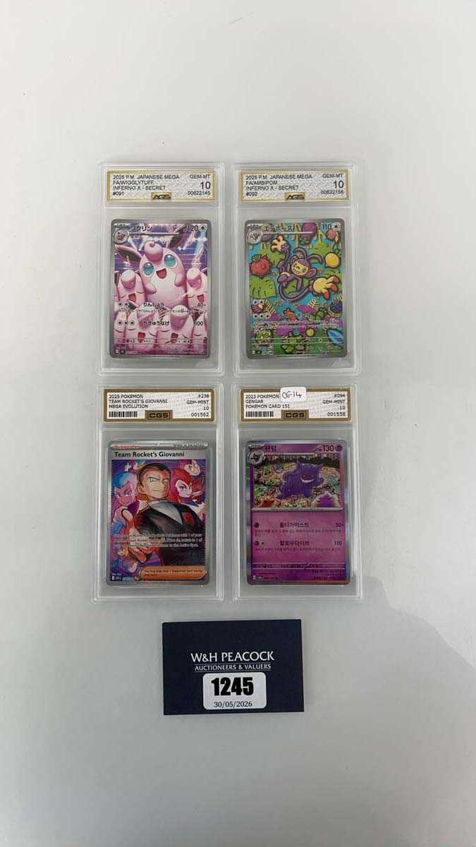 Lot 1245 - (4) 2025 Pokémon Destined Rivals #238 - Team...
