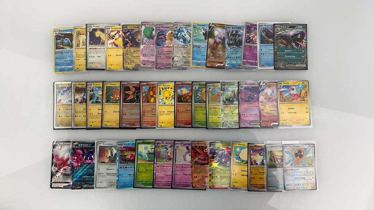 Lot 1451 - Approx. 100 Sleeved Pokémon cards from various...