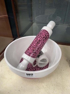 Lot 96 - A Portmeirion 'Chemist Prints' mixing bowl, d....