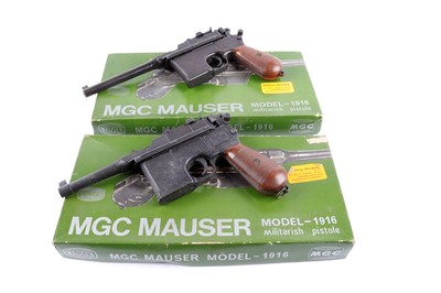 Lot 1273 - (S37) Two boxed replica Mauser Models by MGC...