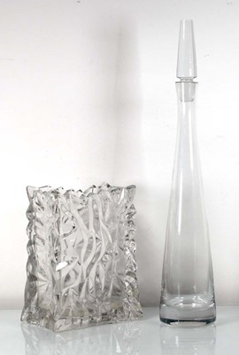 Lot 99 - A Rosenthal clear glass decanter and stopper...