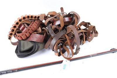 Lot 1320 - 3 Various cleaning rods, quantity of leather...