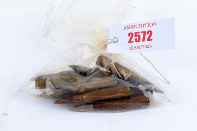Lot 2572 - (S1) 10 x .303 Magnum rifle cartridges (loose,...