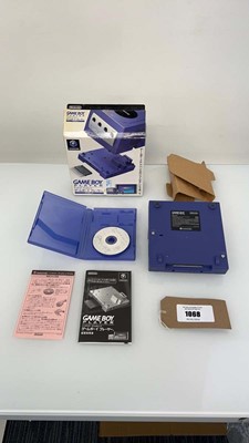 Lot 1068 - NTSC-J Nintendo Gameboy Player in box