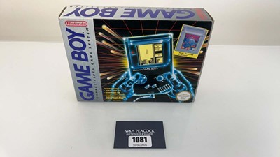 Lot 1081 - Nintendo Gameboy Console in box together with...