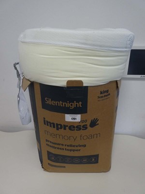 Lot 1701 - (king) Silentnight impress memory foam...